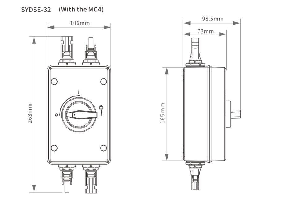 External DC Isolator Switch